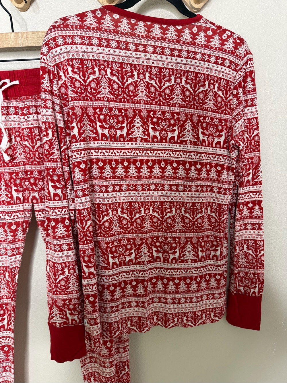 Little Sleepies Pajama Set Reindeer Collection Sz M - Picture 4 of 7